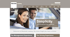 Desktop Screenshot of marshall-leasing.co.uk