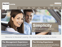 Tablet Screenshot of marshall-leasing.co.uk